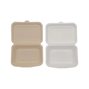 6x4 inch lunch box disposable Sugarcane Bagasse Food Container Biodegradable Compostable