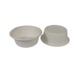 12OZ Bowl-A Lid disposable Sugarcane Bagasse Food Container Biodegradable Compostable