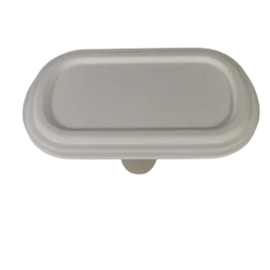 850Double-Compartment Box disposable Sugarcane Bagasse Food Container Biodegradable Compostable
