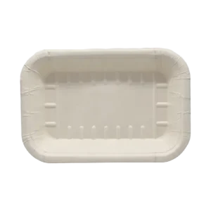 7x4.5 inch Meat Tray disposable Sugarcane Bagasse Food Container Biodegradable Compostable